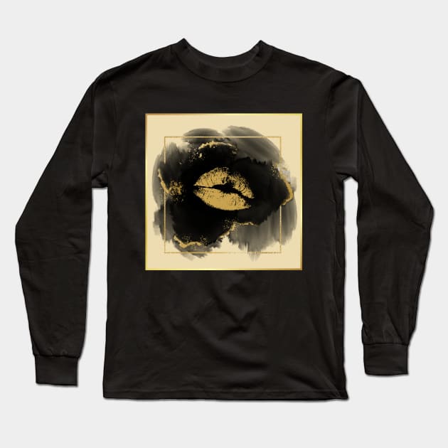 GOLDEN KISSES Long Sleeve T-Shirt by BE UNIQUE BY SHANIQUE